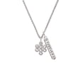 thumbnail image 2 of Delight Jewelry Medium Open Infinity Knot Silvertone Forever Bar Charm Necklace, 23", 2 of 4