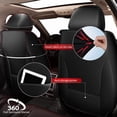 thumbnail image 3 of DIKSOAKR Car Seat Covers for Jeep Renegade 2015-2025: 5 Seats Full Set Beathable Leather Automotive Seat Protectors - Gray, 3 of 8
