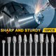 thumbnail image 4 of Juego de Fresas de Carburo Compatible con Rotary 1/8Pulgada Shank 10piezas Die Grinder Rotary Tool Rasp Bits Accesorios, 4 of 5