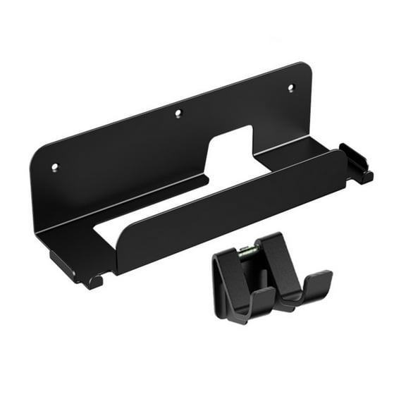 Wall Mount Bracket with Detachable Hooks & Cable Channels for NS1/NS2, Alloy Storage & Tilt Adjustment