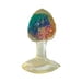 Cotton Candy Joy Gems Topaz Silicone Anal Plug, Clear