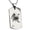 Black, variant on Stainless Steel Leo Astrology Zodiac Sign Engraved Dog Tag Pendant