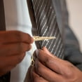 thumbnail image 4 of OULII Elegant Golden Music Note Necktie Clip Metal Pin for Wedding and Party Events, 4 of 8