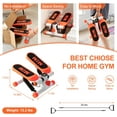 thumbnail image 2 of Portable Total Body Exercise Mini Stair Stepper with Monitor - Low Impact Black and Gray Stepper - Great Design for at Home Workouts - Step Machines, 2 of 7