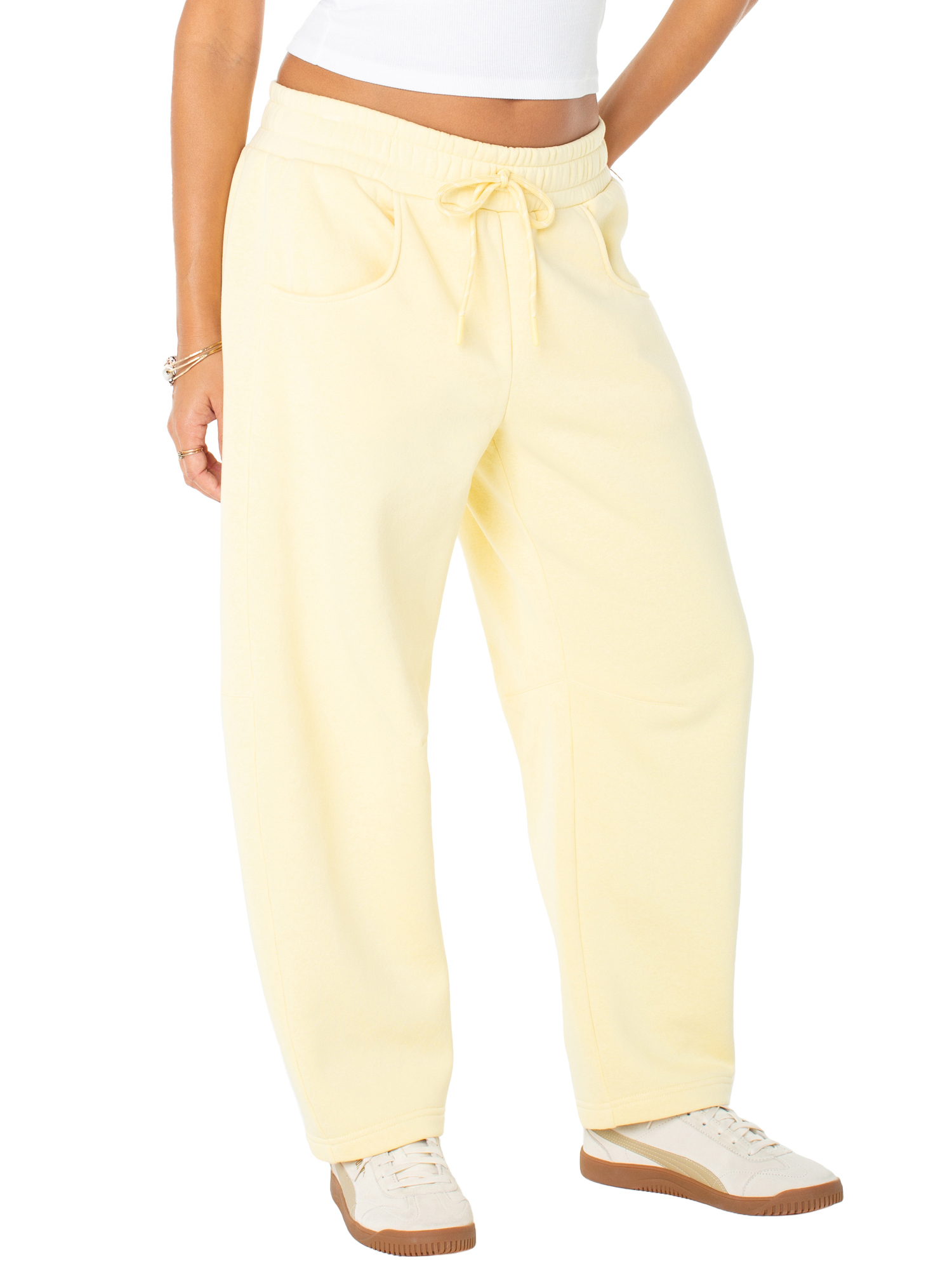 Celebrity Pink Women's Barrel Leg Sweatpants, Sizes XS-XXXL