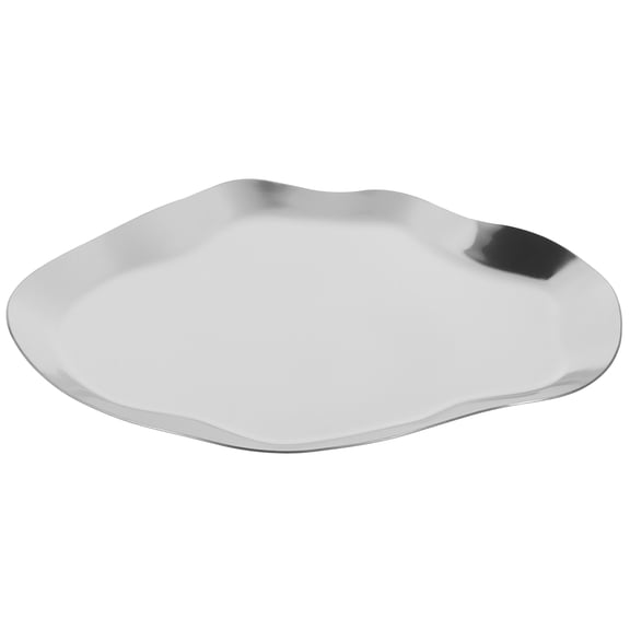 UPKOCH Silver Stainless Steel Storage Tray Decorative Holder for Home