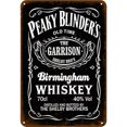 thumbnail image 1 of Placa Metal Vintage Pintura Hierro Rectangular Whisky Birmingham 30x40cm, 1 of 9
