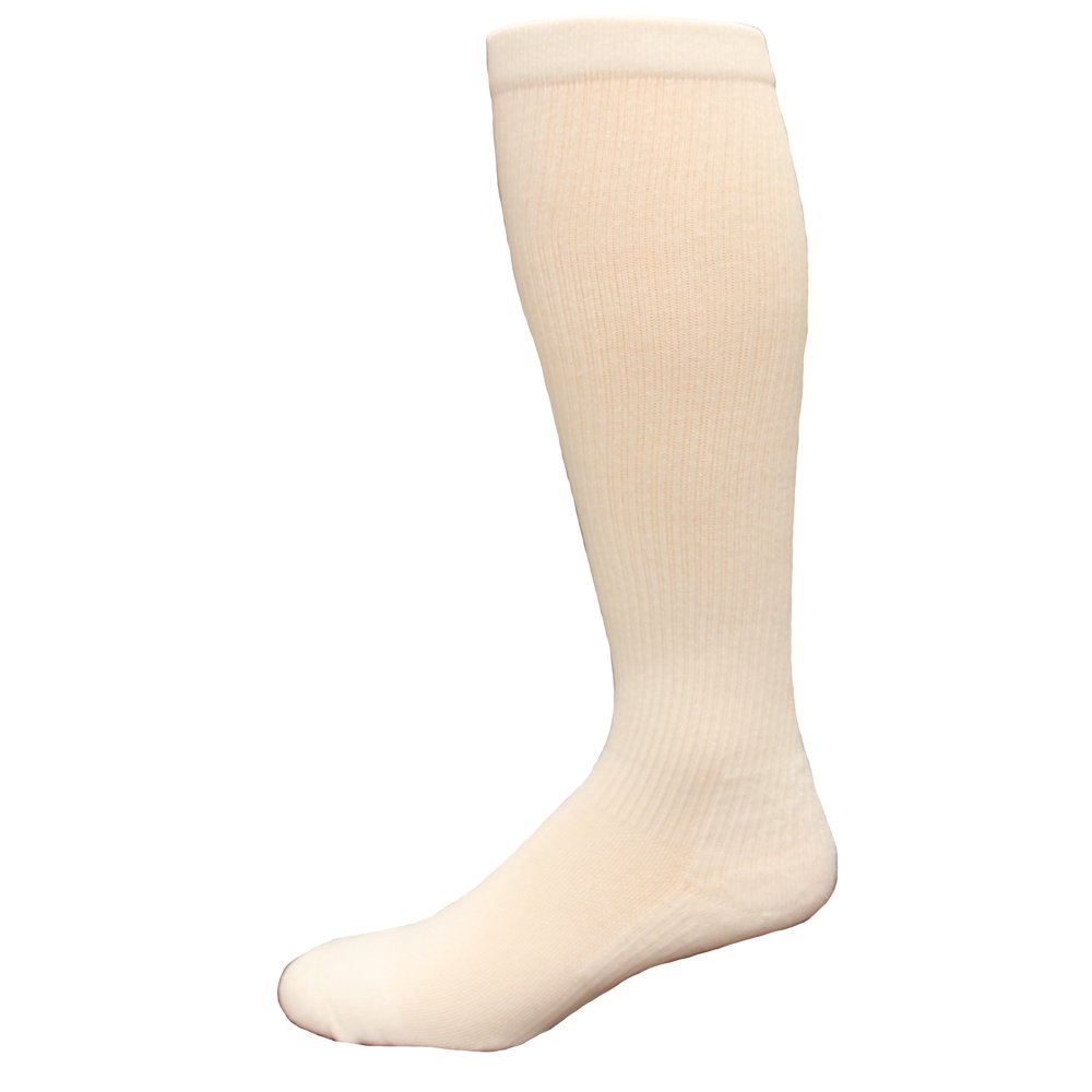 Carolina Ultimate Work Compression Over the Calf Socks 1 Pair, White, M