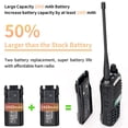 thumbnail image 2 of Radio Walkie Talkies BAOFENG UV-82 de alta potencia de doble banda de 8 W, 2 of 8