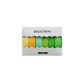 thumbnail image 1 of HOZADOIE Washi Tape Office Supplies 6 Non-Repetitive Basic Solid Color Japanese Paper Tape Notebook Note Decoration Japanese Paper Sticker Set, 1 of 2