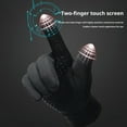 thumbnail image 3 of BAETEUY Unisex Winter Cycling Gloves, 1 Pair, Thickened, Plush, Lined, Waterproof, Touchscreen, Great, Grip, Palm, Anti-slip, Cold, Weather, Driving, Skiing, Skating, Gloves, 3 of 7