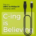 thumbnail image 2 of Cable de carga USB-C de 5 V para afeitadora Philips Norelco Hajida, 2 of 7