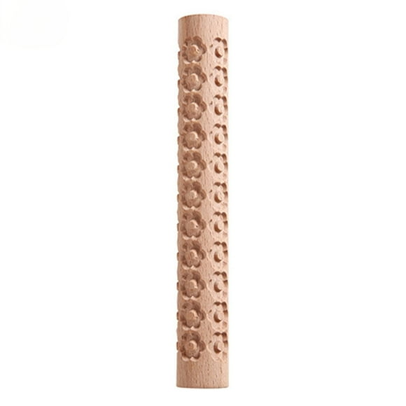 MVRLSH Rolling Pin Wooden Rolling Pin With Delicate Flower Patterns A New Choice For Pasta Rollers