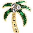 thumbnail image 2 of Body Candy 16G 316L Surgical Steel Bright Palm Tree Style Labret Monroe Lip Ring Tragus 8mm, 2 of 8
