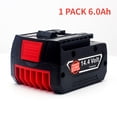 thumbnail image 1 of Batería Recargable para Herramienta Eléctrica Bos-ch 14.4V 6.0Ah para GBH GDR GSR DDS180 BAT614G (KC) Batería de Reemplazo Li-ion, 1 of 5