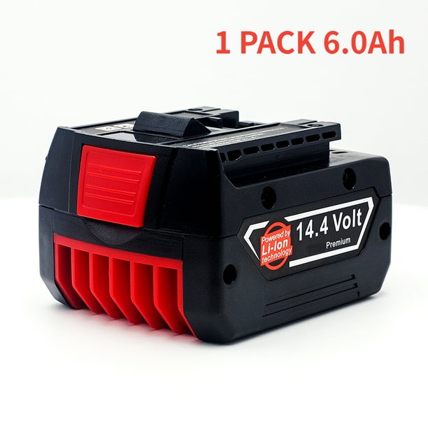 Batería Recargable para Herramienta Eléctrica Bos-ch 14.4V 6.0Ah para GBH GDR GSR DDS180 BAT614G (KC) Batería de Reemplazo Li-ion