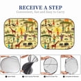 thumbnail image 5 of Goofa Ethnic African Pattern 2 Piece Car Windshield Sun Shade Foldable | Front Windshield Shade for Sun, Heat and UV Rays | Sunshade for Car Front Window-Small, 5 of 7