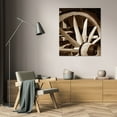 thumbnail image 3 of Scott Larson 28x34 Gallery Wrapped Canvas Wall Art Titled - Wagon Wheel III, 3 of 4