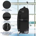 thumbnail image 3 of Travelpro Maxlite 5 Softside Lightweight Expandable Upright Luggage, Black, Carry-On 20-Inch, 3 of 5