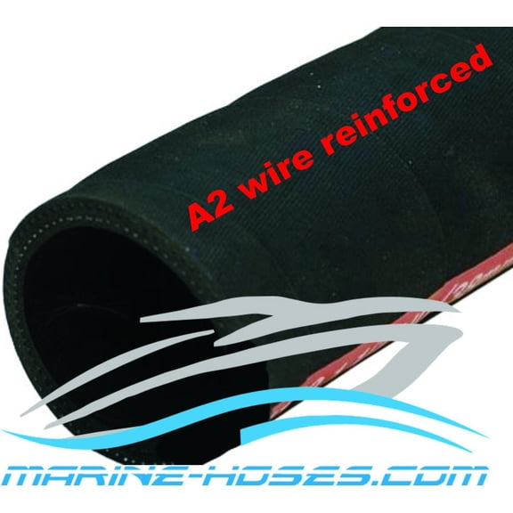 2 inch ID Inner Diameter A2 Marine Boat Fuel Fill Hose UIP Low Permeation Wire Reinforced Sold by the Foot