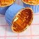 thumbnail image 4 of EeaseMX 100 moldes desechables para pasteles, resistentes al calor, para muffins, cupcakes (azul y dorado), 4 of 7
