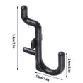thumbnail image 5 of 50 Pcs/100 Pcs Black Pegboard J Style Hooks Heavy Duty Plastic J Shape Peg Hook Peg Board Tool Wear-resistant, 5 of 6