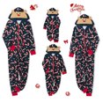 thumbnail image 5 of Hirigin Family Matching Christmas Jumpsuit Deer Pajamas Candy Cane Print Holiday Pajamas Sleepwear Dad Mom Kids PJs, 5 of 8