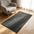 thumbnail image 4 of Uklsqma Thick Textured Door Mat 80x50x3cm, Absorbent Entryway Rug for Indoor Outdoor, Polyester with Stay-Put Non-Slip Base, Gray Red, 1 Pc, 4 of 6