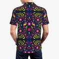 thumbnail image 4 of Balery Colorful Mexican Printed Men’s Short Sleeve Polo Shirt, Midweight Men's Shirt,Golf Polo shirts -XX-Large, 4 of 9