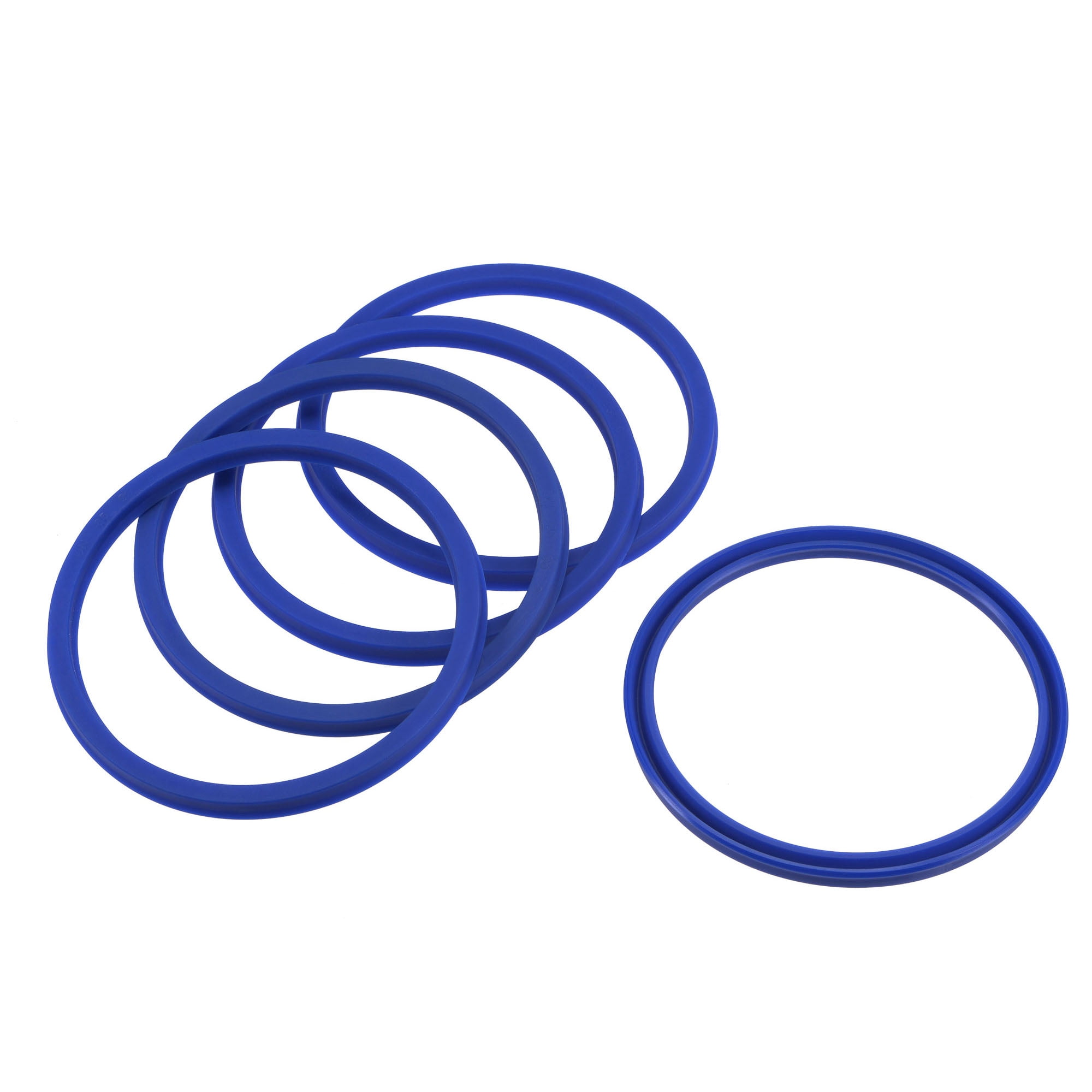 Uxcell 40mm x 48mm x 6mm UN Type Radial Shaft Oil Seal PU Blue 5 Count 