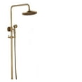thumbnail image 4 of Classic Shower Set Antique Brass Bathroom Shower Faucet System Set Rainfall Shower Head Handheld Spray 2 Knobs Mixing ,Effortless Installation, 4 of 6