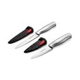 thumbnail image 4 of Farberware Edgekeeper 4-piece Stainless Steel Utility Knife Set with Self-Sharpening Sleeve, 4 of 9