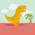 thumbnail image 2 of Malia, Rodrigues 15x15 Black Ornate Wood Framed with Double Matting Museum Art Print Titled - Lil T-rex, 2 of 4