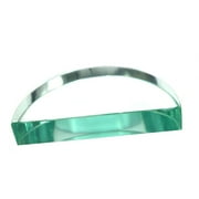Eisco Labs Glass Semicircular Block, 3 1/2"x15/16" (100x18mm)