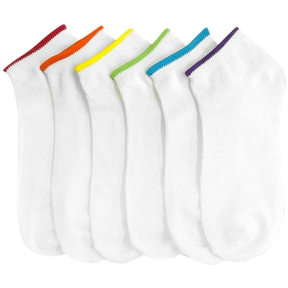 ToBeInStyle Women's Pack of 6 Stretchy Poly-Spandex Blend Socks
