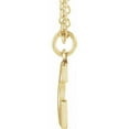 thumbnail image 2 of 14k Yellow Gold Letter Name Personalized Monogram Initial G 9.5x7.2mm 18 Inch Polished Initial Dangle Necklace Pendant N, 2 of 2