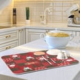 thumbnail image 6 of Christmas Cute Santa Claus Snowman Deer Dish Drying Mat Reversible Microfiber Kitchen Dish Mat Super Absorbent Dish Drainer Mat for Kitchen Counter, 18"x24", 6 of 7