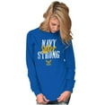 thumbnail image 4 of US Navy Strong Sister Anchor Logo Women Plus Size Long Sleeve Graphic Tee Brisco Brands 3X, 4 of 5