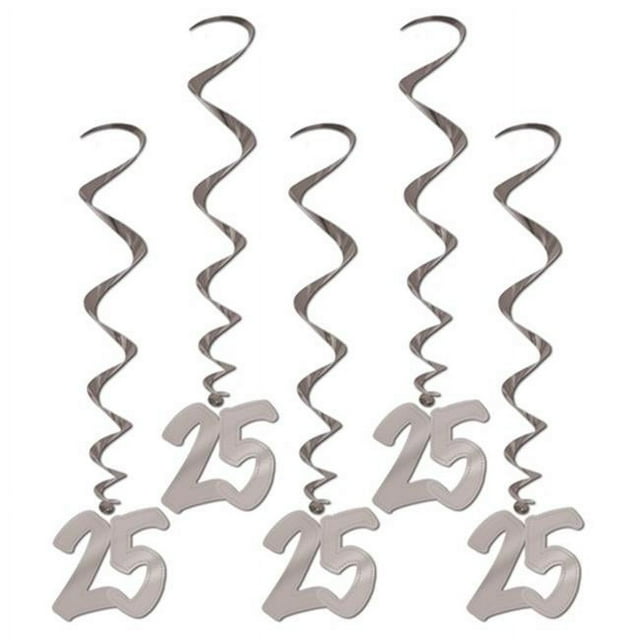 Beistle 57621 Tourbillons 25e Anniversaire - Pack de 6
