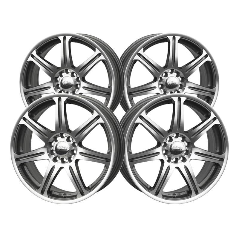 Primax 533 Machined Wheel 17 x 7. inches /4 x 100 mm, 38 mm Offset 
