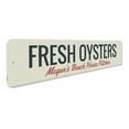 thumbnail image 3 of Fresh Oysters Novelty Decor, Metal Wall Sign - 4x18 Inches, 3 of 4