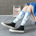 thumbnail image 6 of Gokiu Bluey Womens Athletic Knee High Socks Outdoor Sport Socks Casual Tube Socks, 6 of 7