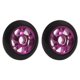 thumbnail image 1 of Naiovety Ruedas de patinete de 2 piezas, 100mm, aluminio, 5 radios, bujes de monopatín, rodillo, piezas deportivas portátiles para exteriores, patinar Rosa roja Naiovety OD021911-04, 1 of 6