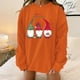 thumbnail image 2 of Moda Mujer Casual Navidad Imprimir O-cuello Manga larga Sudadera Tops Blusa Pompotops  gfhjh9870, 2 of 4
