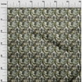 thumbnail image 3 of oneOone Viscose Jersey Green Fabric Abstract Bird Sewing Material Print Fabric By The Yard 60 Inch Wide, 3 of 4