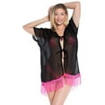thumbnail image 5 of HAPPY BAY Women's Open Front Holiday Kimono Duster Cardigans XL-XXL Hot Pink_AB785, 5 of 5