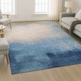thumbnail image 6 of Addison Rugs Mayfield Premium Machine Washable Transitional Botanical Denim Rectangle Rug, 9' x 12', 6 of 6