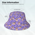 thumbnail image 5 of Kdxio Reflective Bucket Hat - Pugs and Flowers Print Bucket Hat for Men,Women, 5 of 9