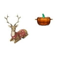 thumbnail image 1 of Escultura De Reno, Alce Y Ciervo, Adorno De Calabaza, Plato De Dulces De Cristal, Tarro De Galletas, Figura Para Sala De Estar, Oficina, Dormitorio, Casa De Campo, 1 of 8