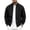Black, variant on FRSASU Men's Suede Bomber Jacket Zip‑Up Stand Collar Long Sleeve Casual Lightweight Outerwear with Side Pockets Red